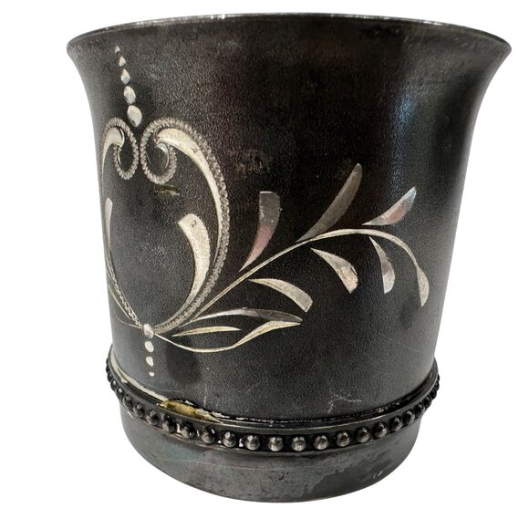 Antique Queen City Silver‎ Co 9027 Quadruple Plate Sterling Cincinnatus Etched - Picture 13 of 16